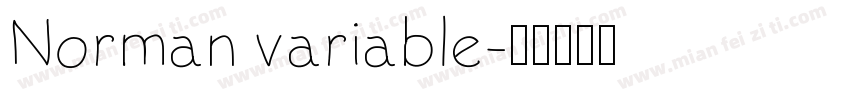 Norman variable字体转换